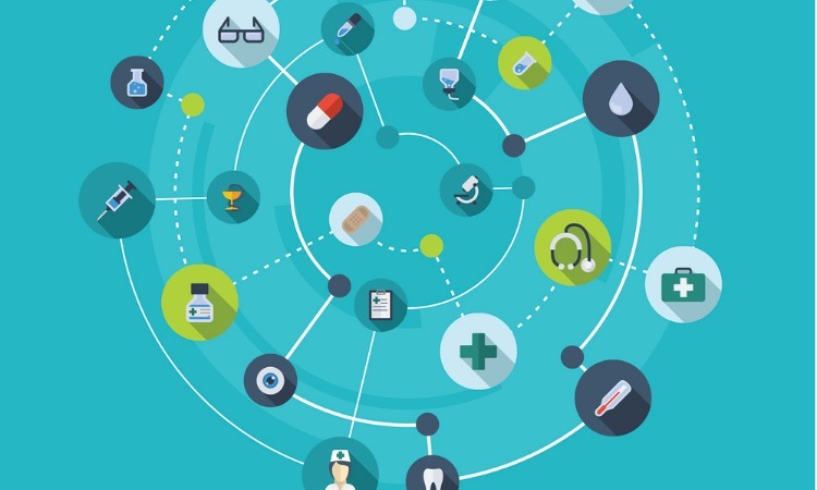 healthcare connection concept graphic