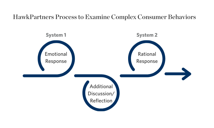 To visually explain the process to examine complex consumer behaviors